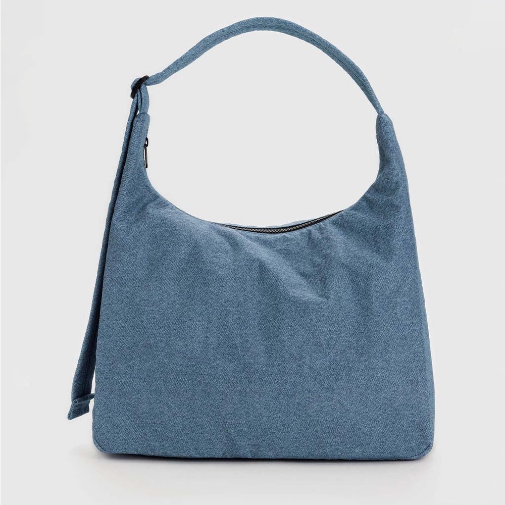 BAGGU Nylon Denim Shoulder Bag Large/Standard Size NWT (fits laptop!)